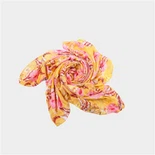 Lenço bandana quadrado de poliéster acetinado e sedoso